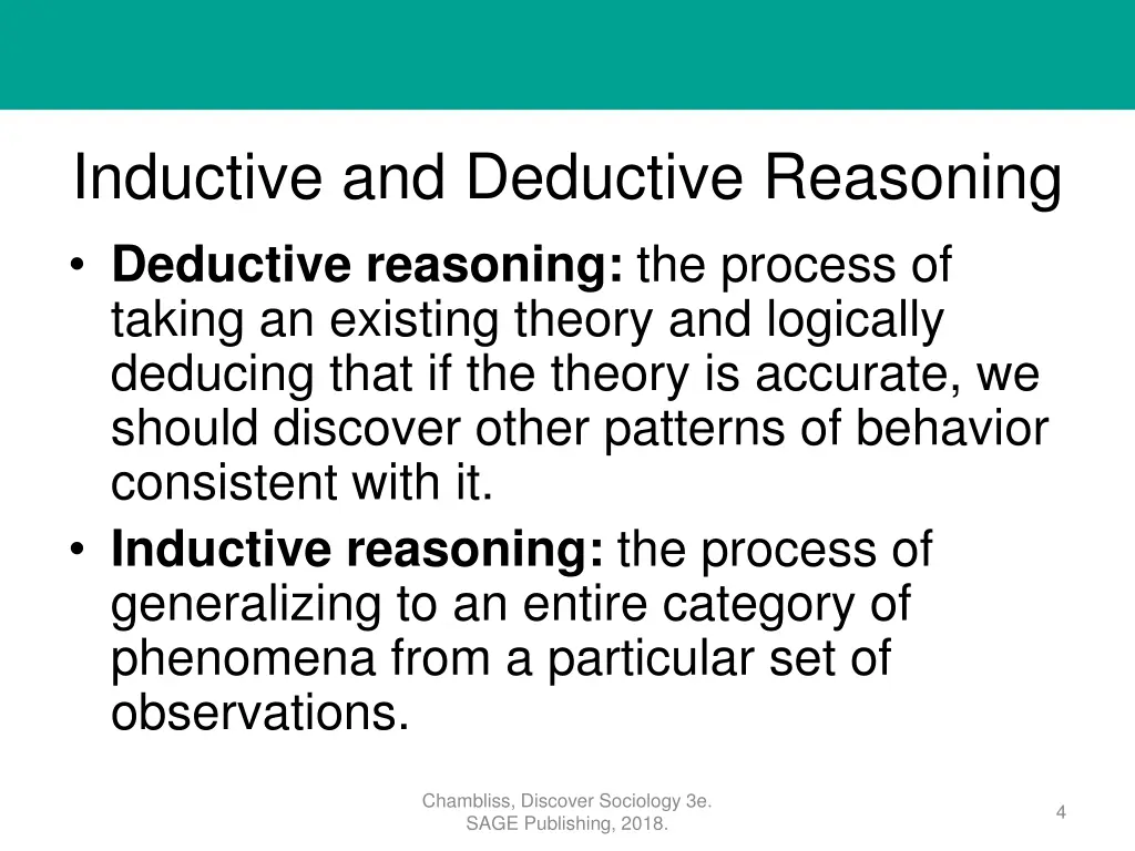 inductive and deductive reasoning deductive