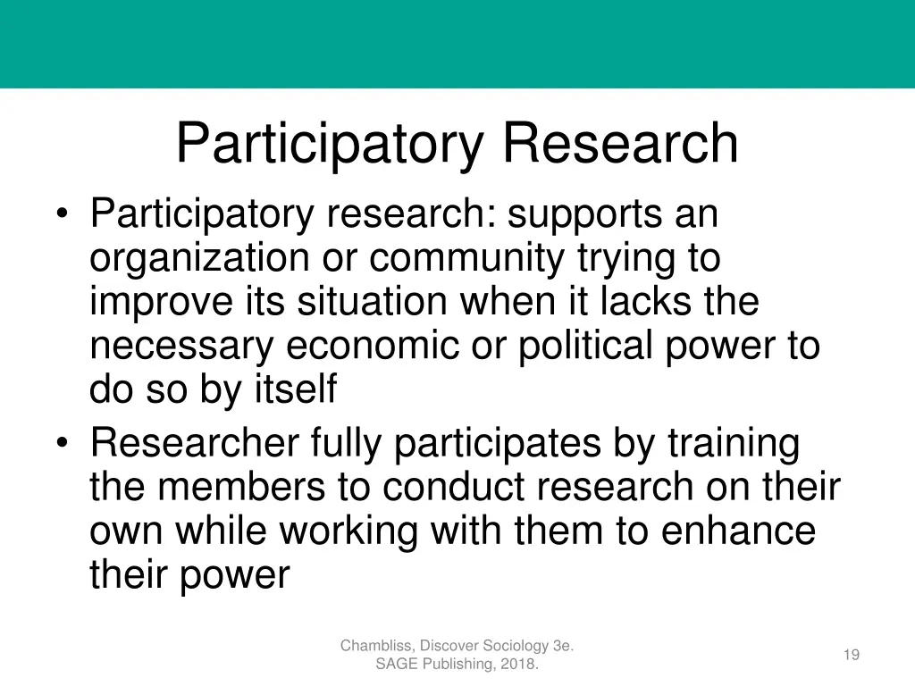 participatory research participatory research