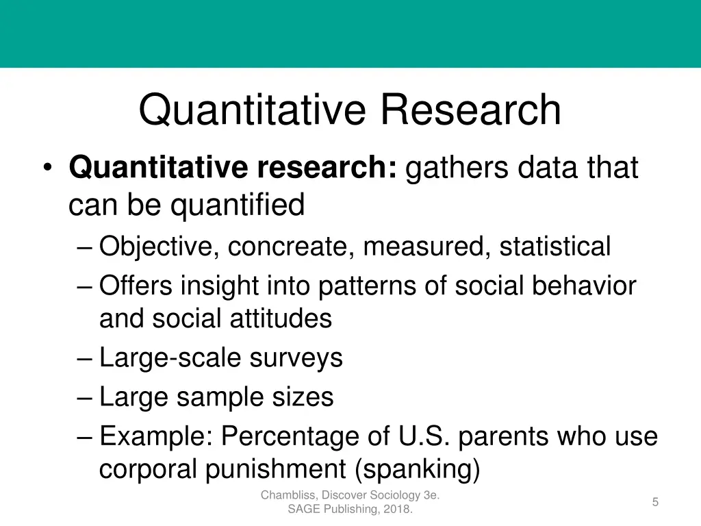 quantitative research quantitative research
