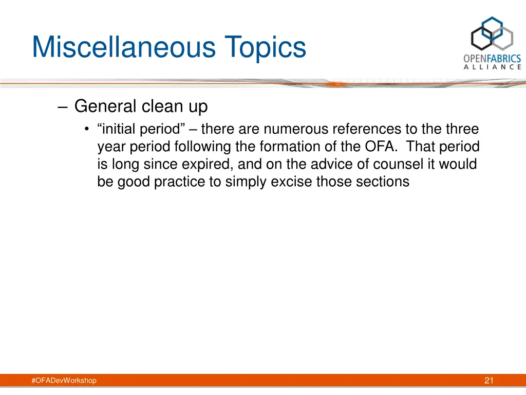 miscellaneous topics