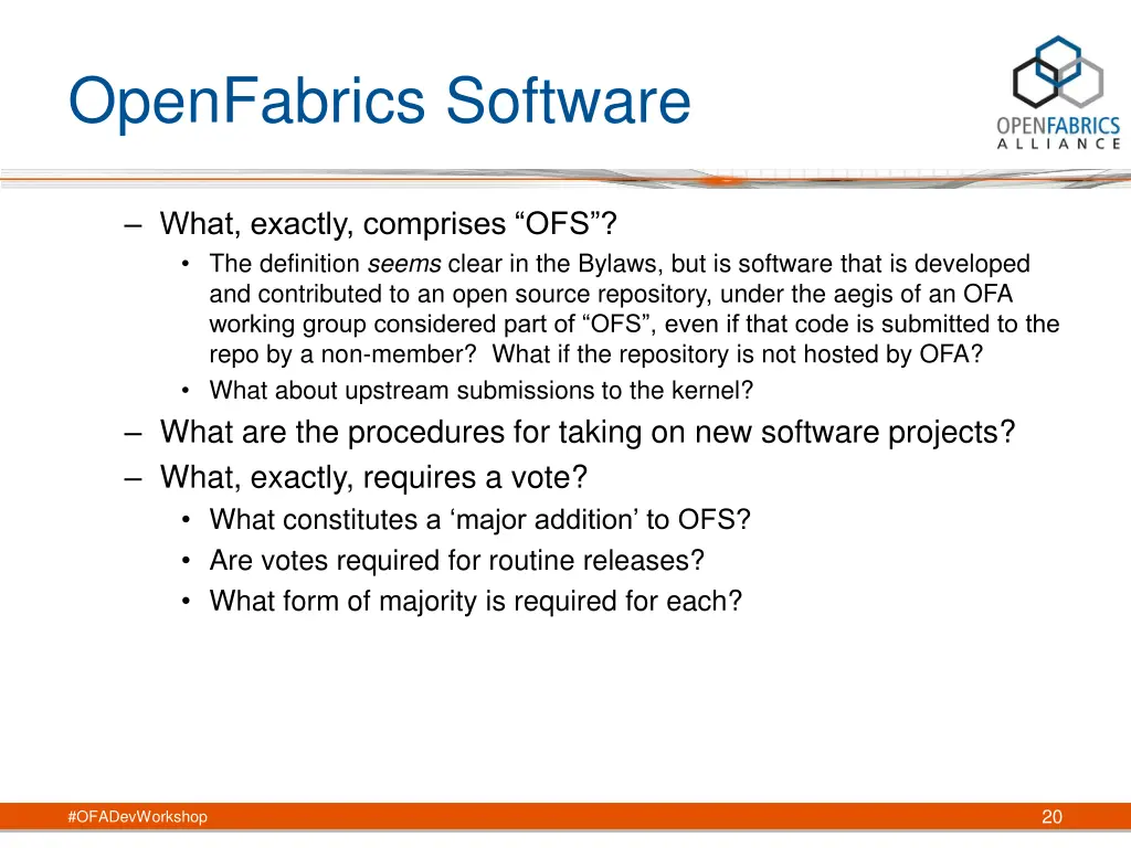 openfabrics software
