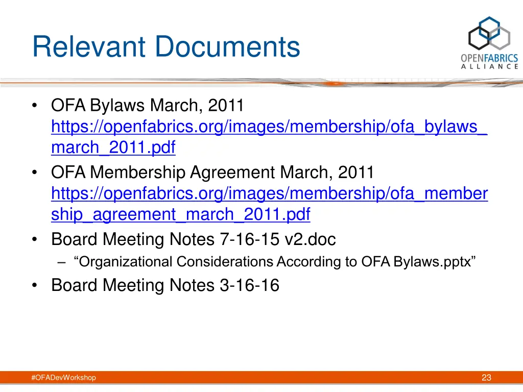relevant documents
