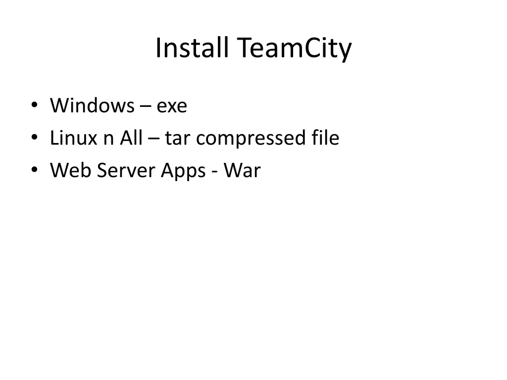 install teamcity