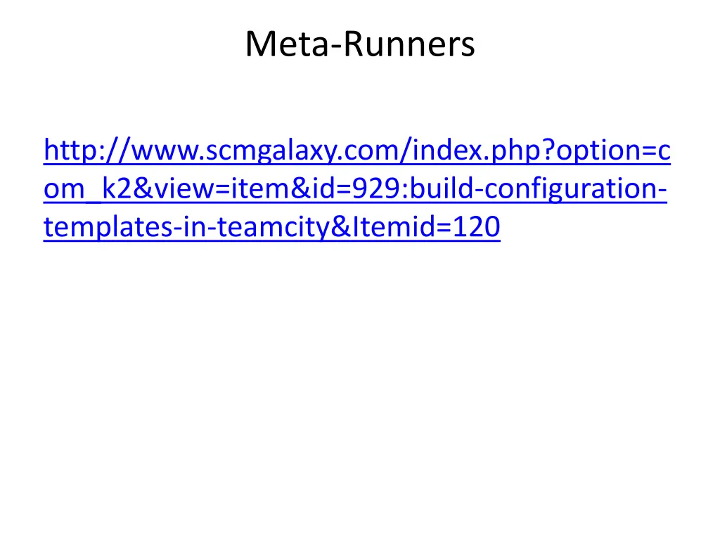 meta runners
