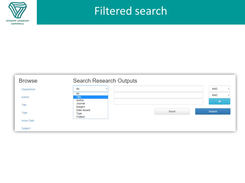 filtered search
