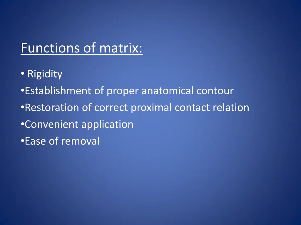 functions of matrix