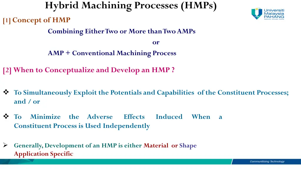 hybrid machining processes hmps