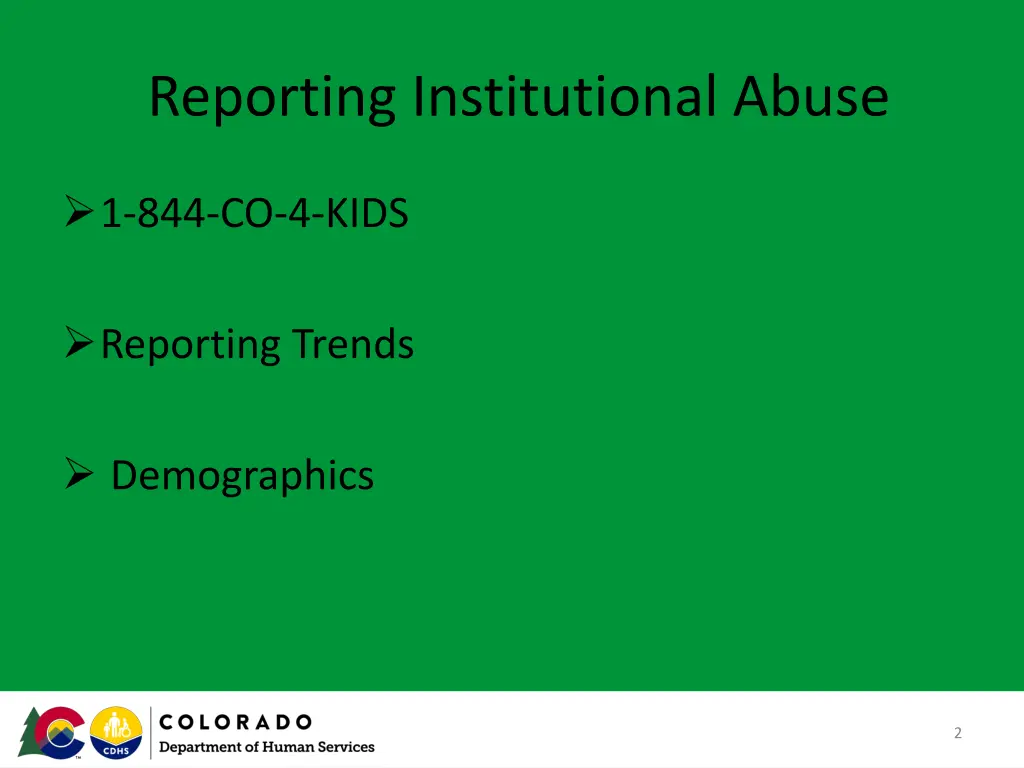 reporting institutional abuse