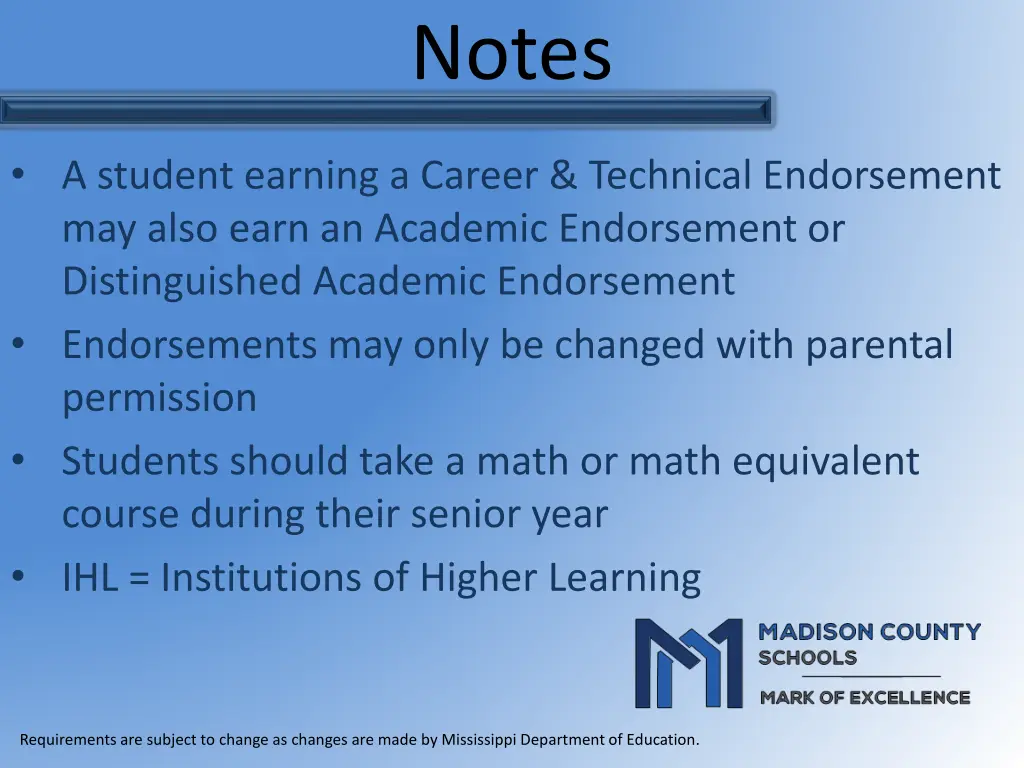 notes