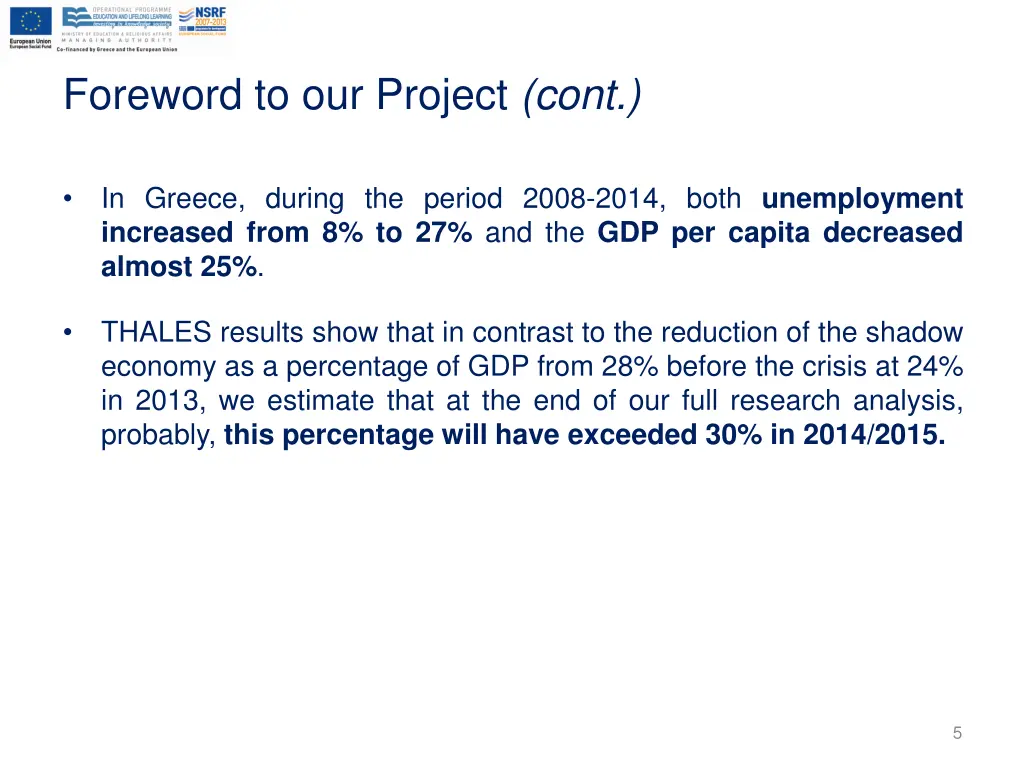 foreword to our project cont 1