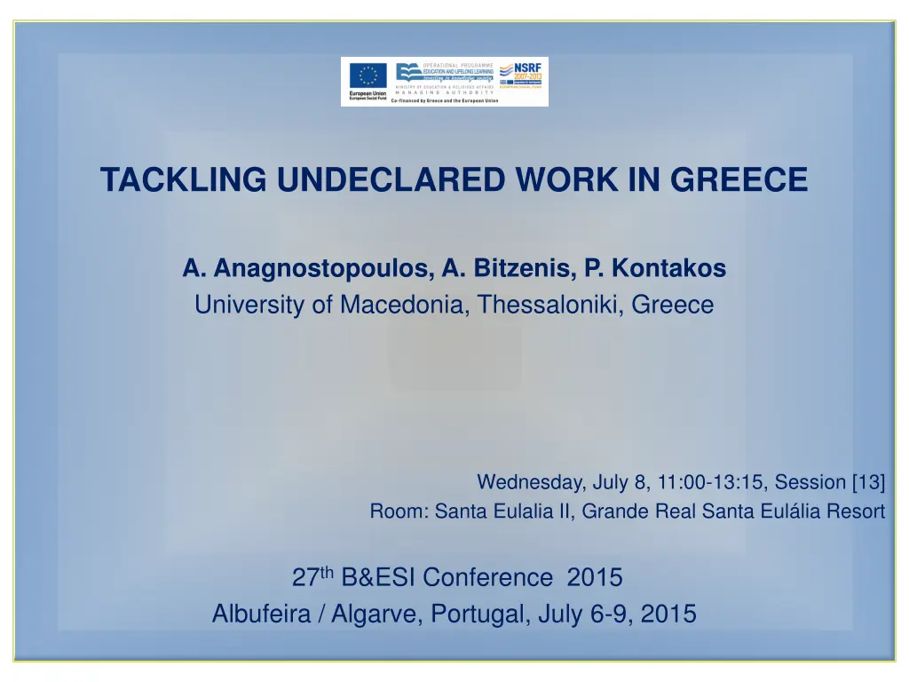 tackling undeclared work in greece