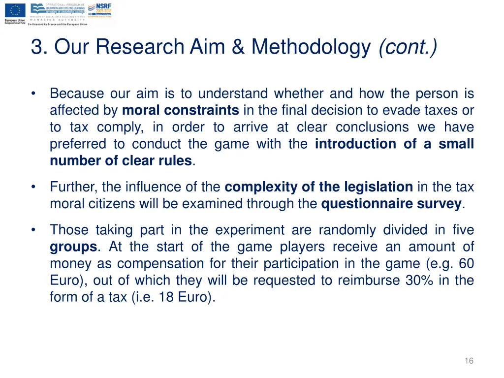 3 our research aim methodology cont 5