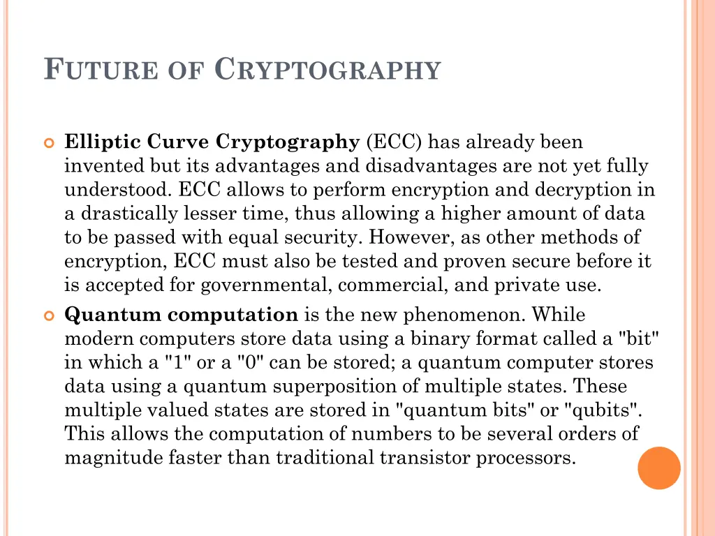 f uture of c ryptography