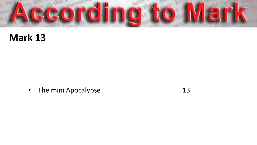 mark 13