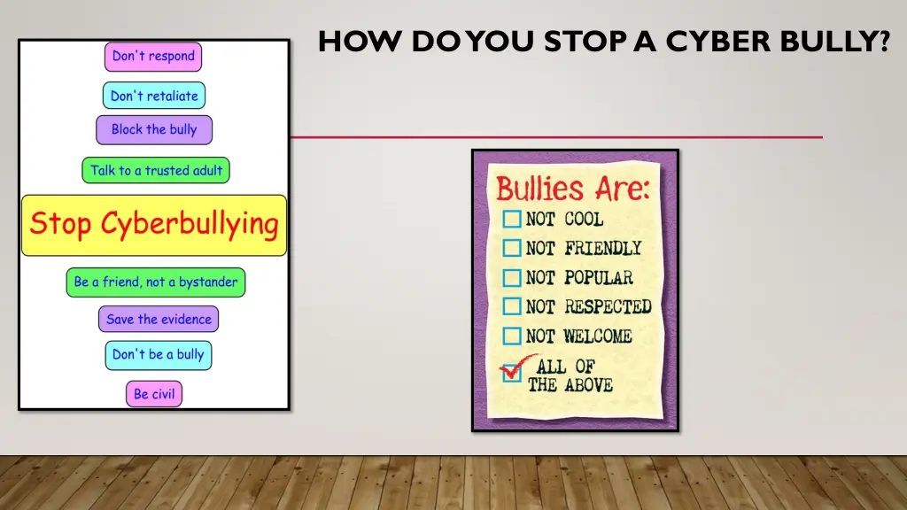 how do you stop a cyber bully