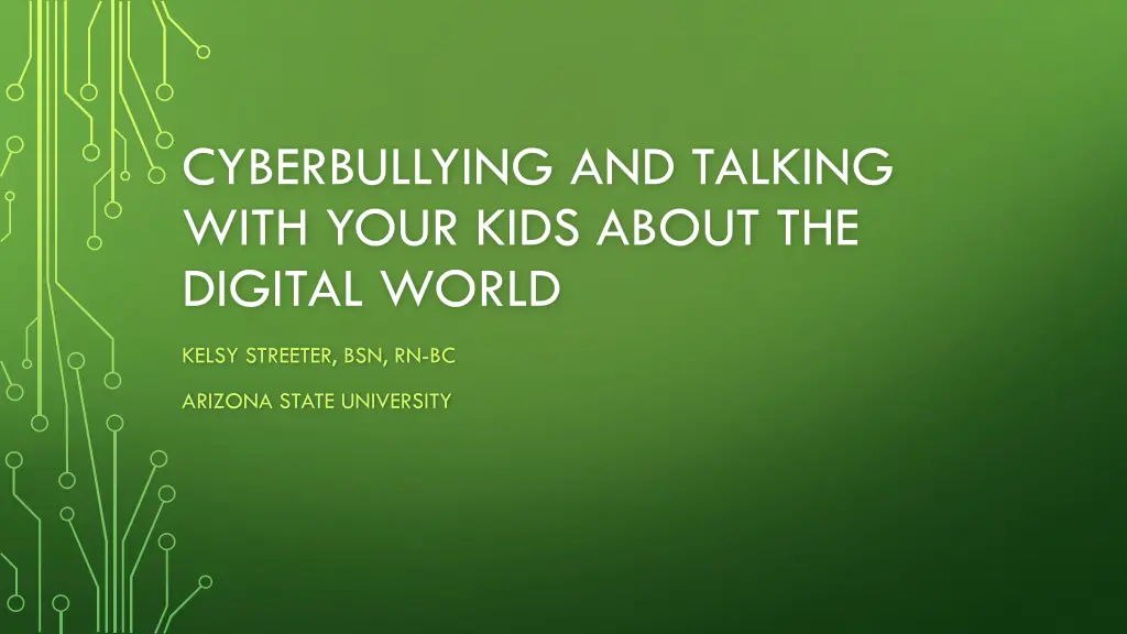 cyberbullying and talking with your kids about