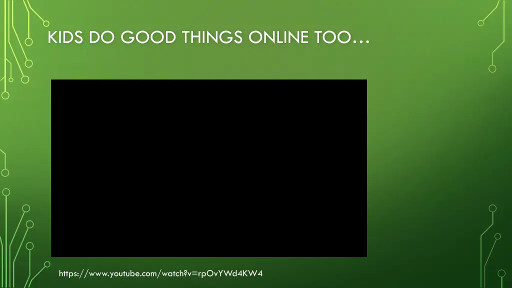 kids do good things online too