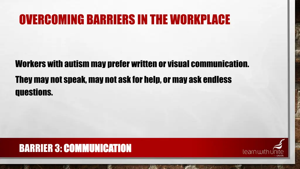 overcoming barriers in the workplace 2