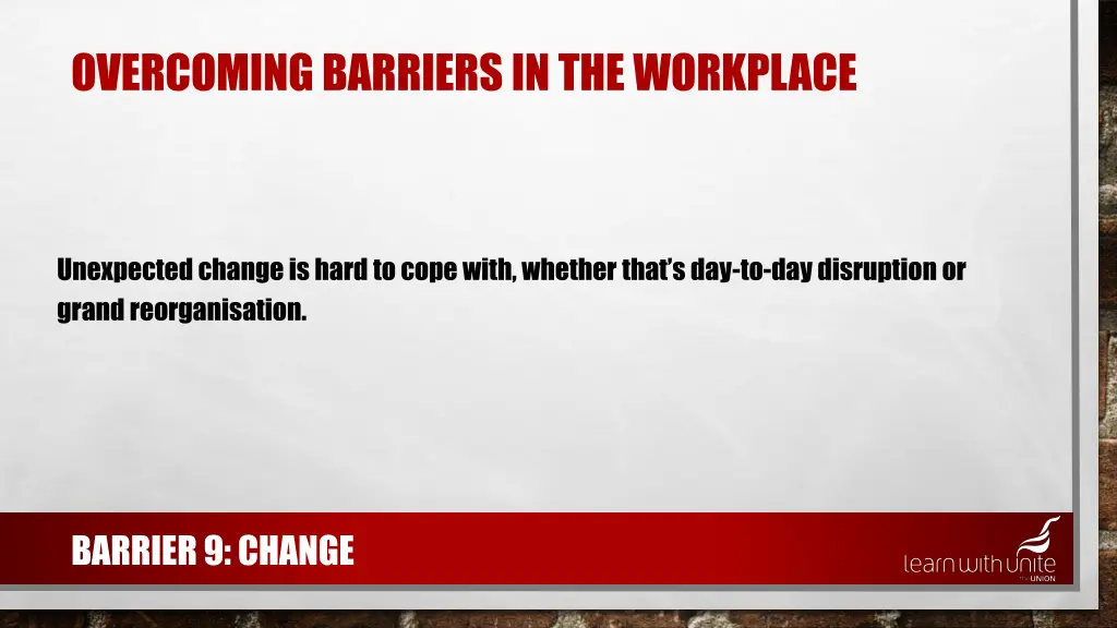 overcoming barriers in the workplace 8