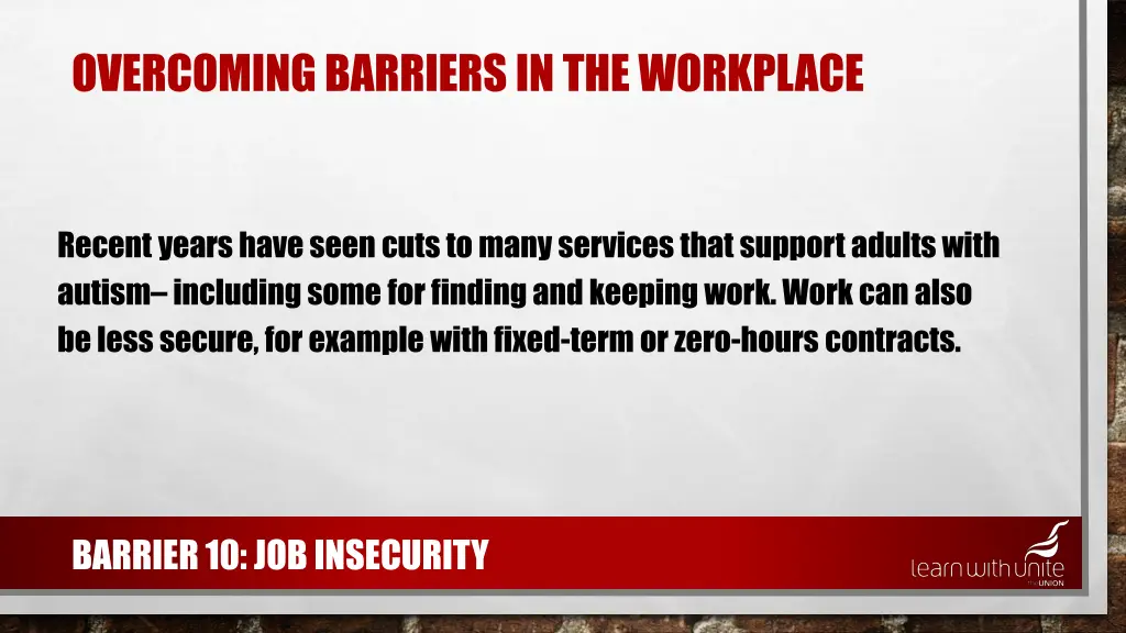 overcoming barriers in the workplace 9