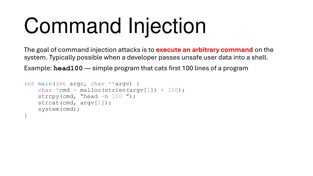 command injection