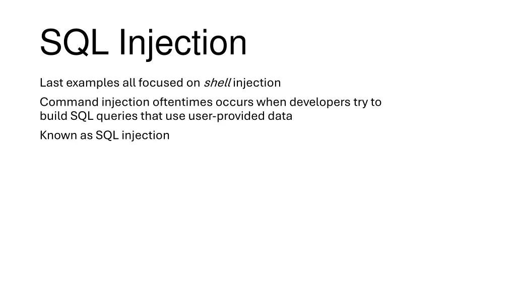 sql injection 1