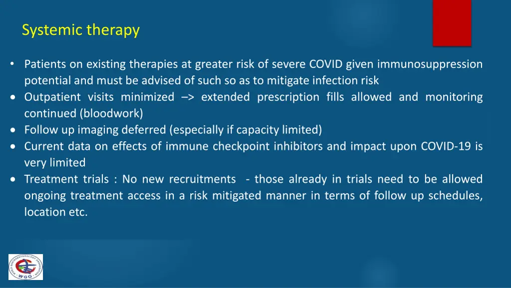 systemic therapy