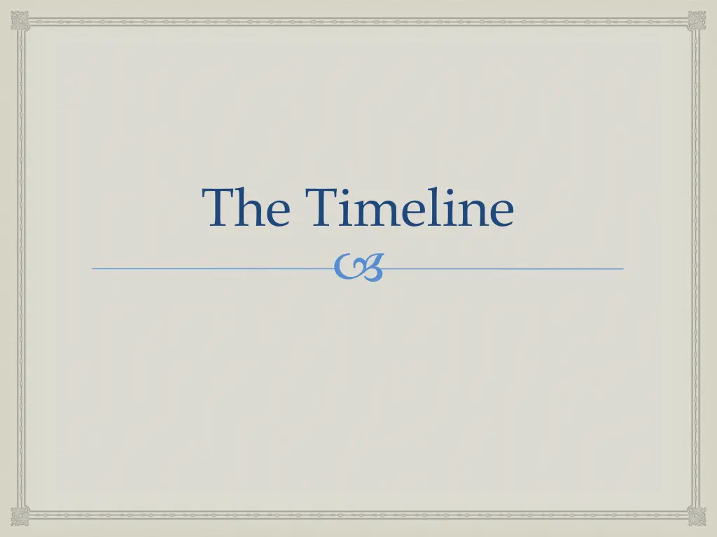 the timeline