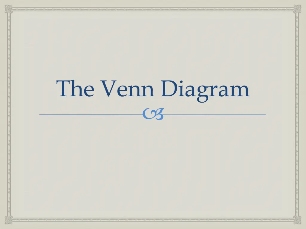 the venn diagram