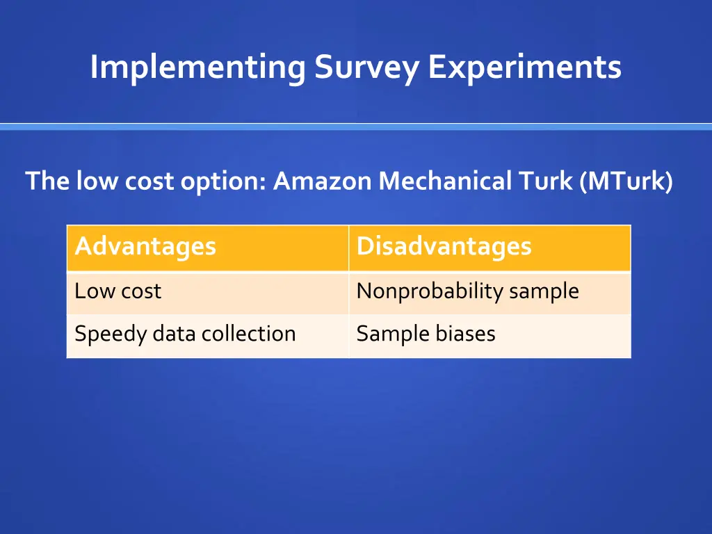 implementing survey experiments 2