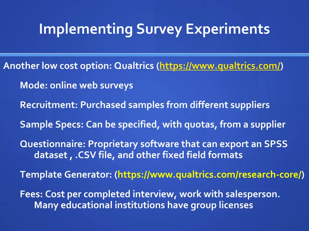 implementing survey experiments 4