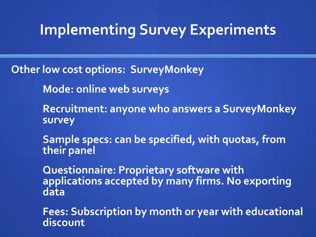 implementing survey experiments 5