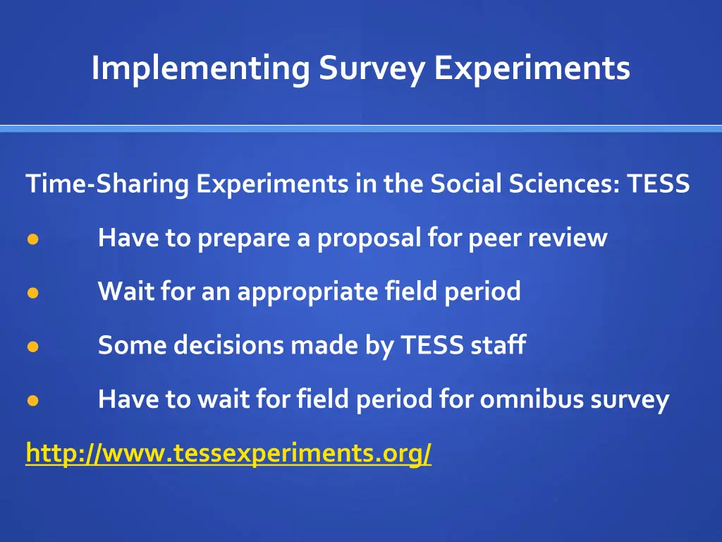 implementing survey experiments 6