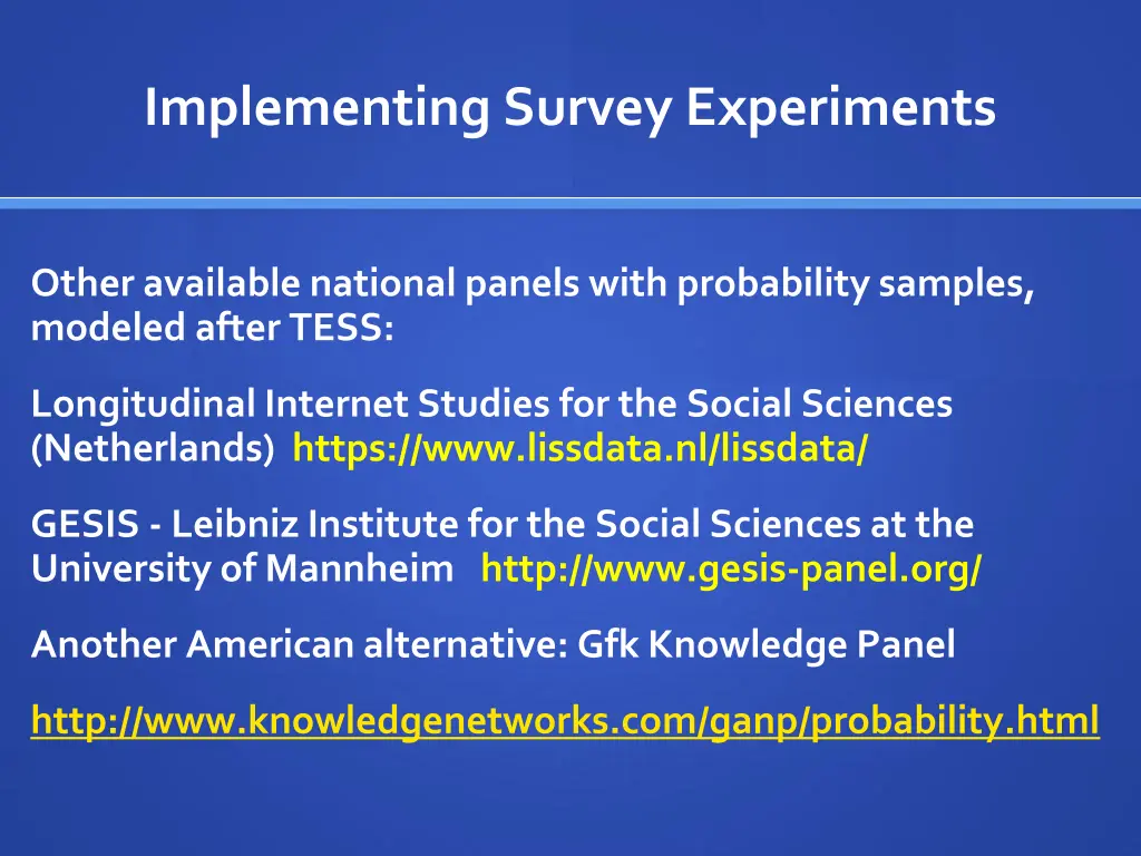 implementing survey experiments 8
