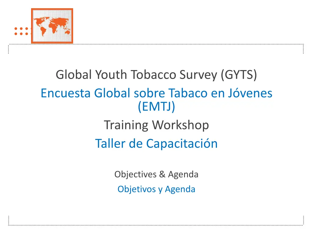 global youth tobacco survey gyts encuesta global