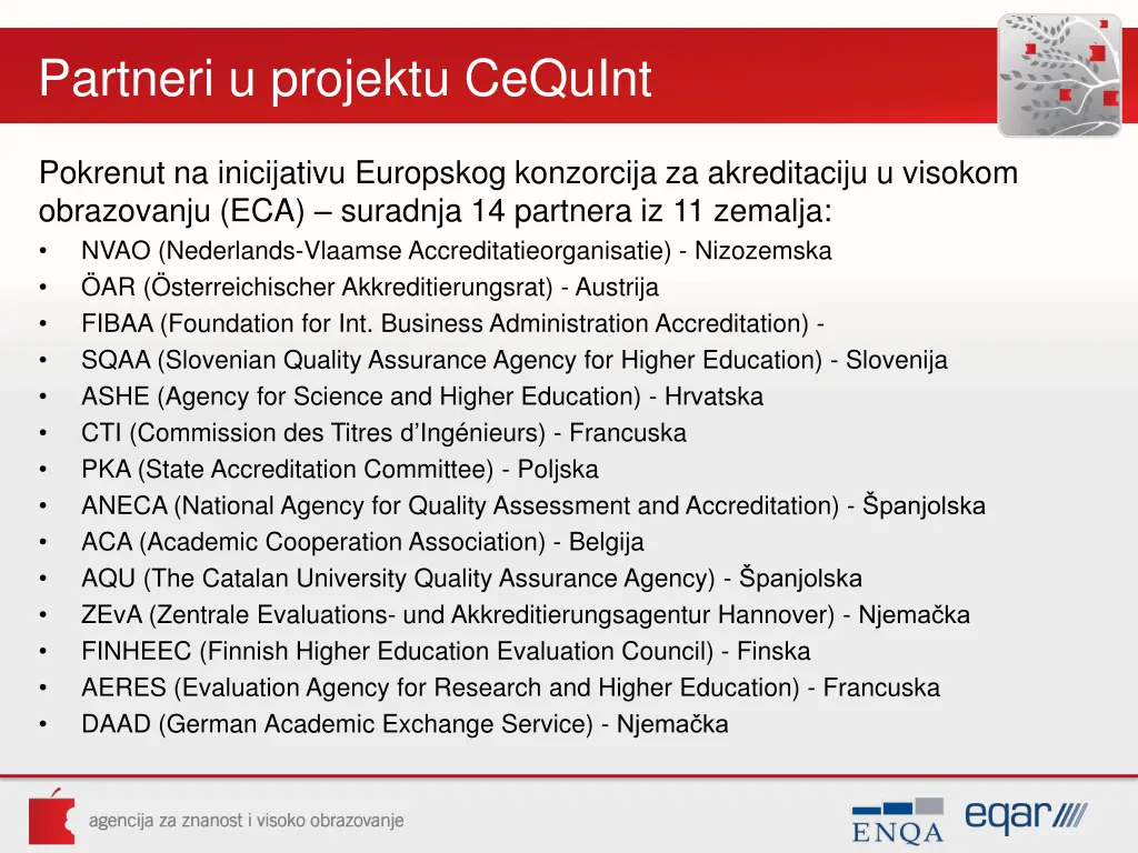 partneri u projektu cequint