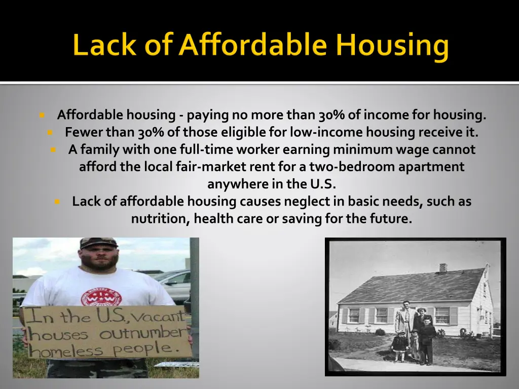 affordable housing paying no more than