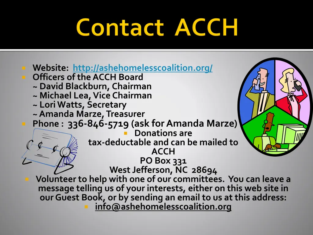 website http ashehomelesscoalition org officers