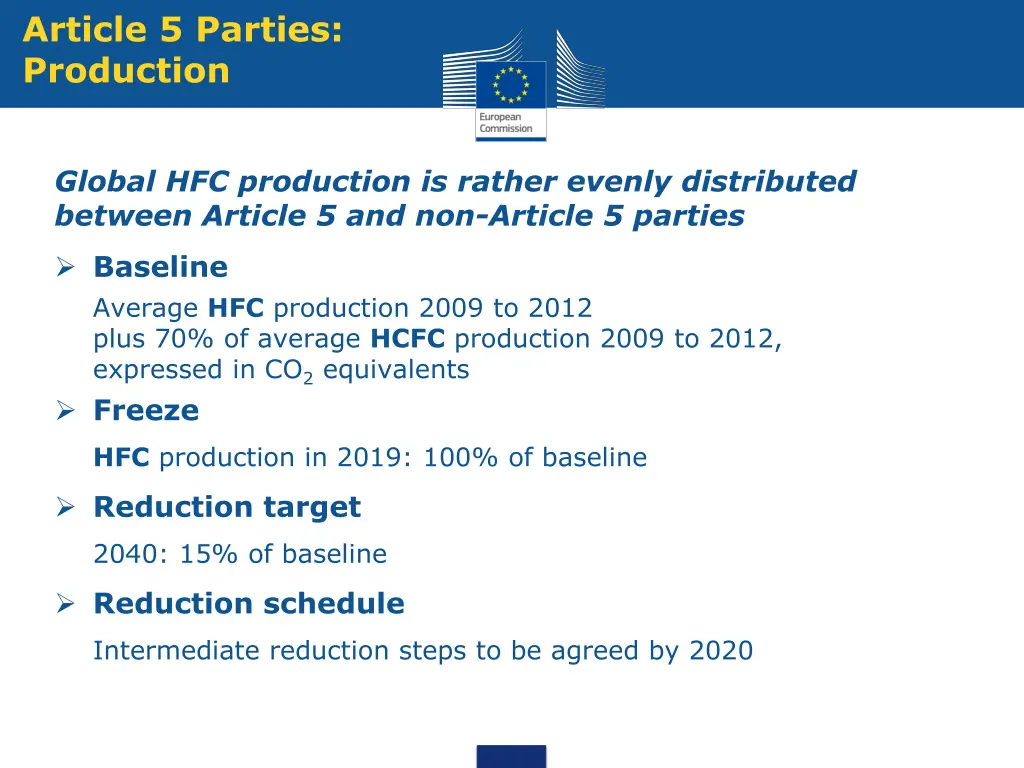 article 5 parties production