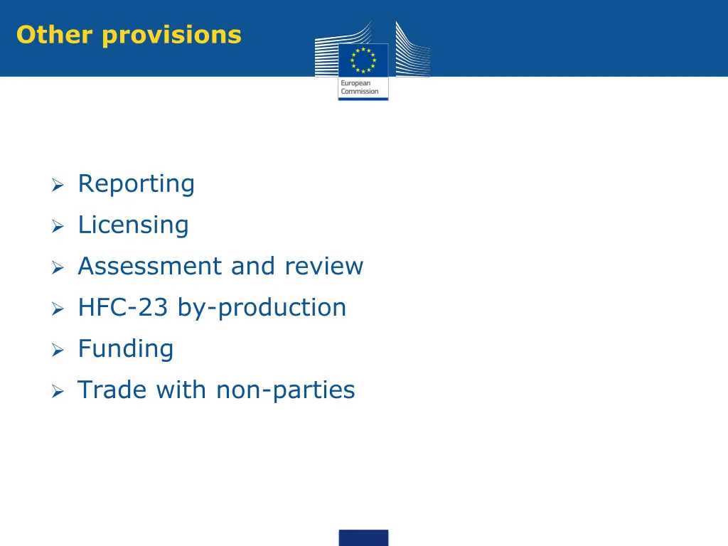 other provisions