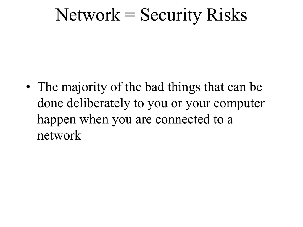 network security risks
