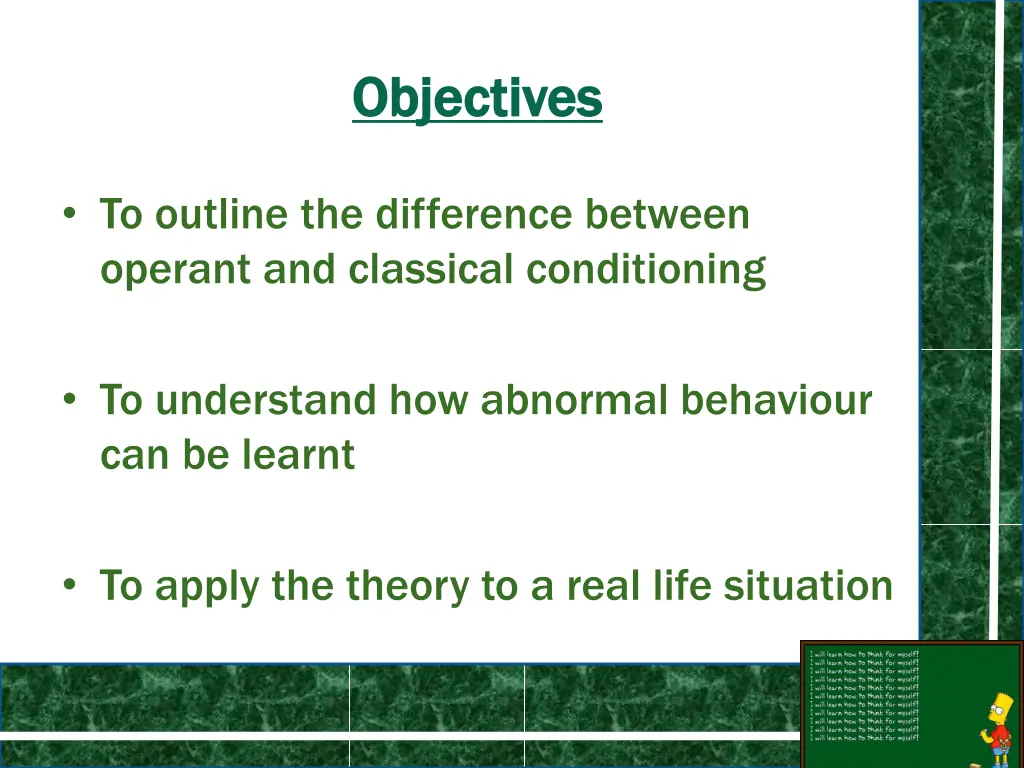 objectives objectives 1
