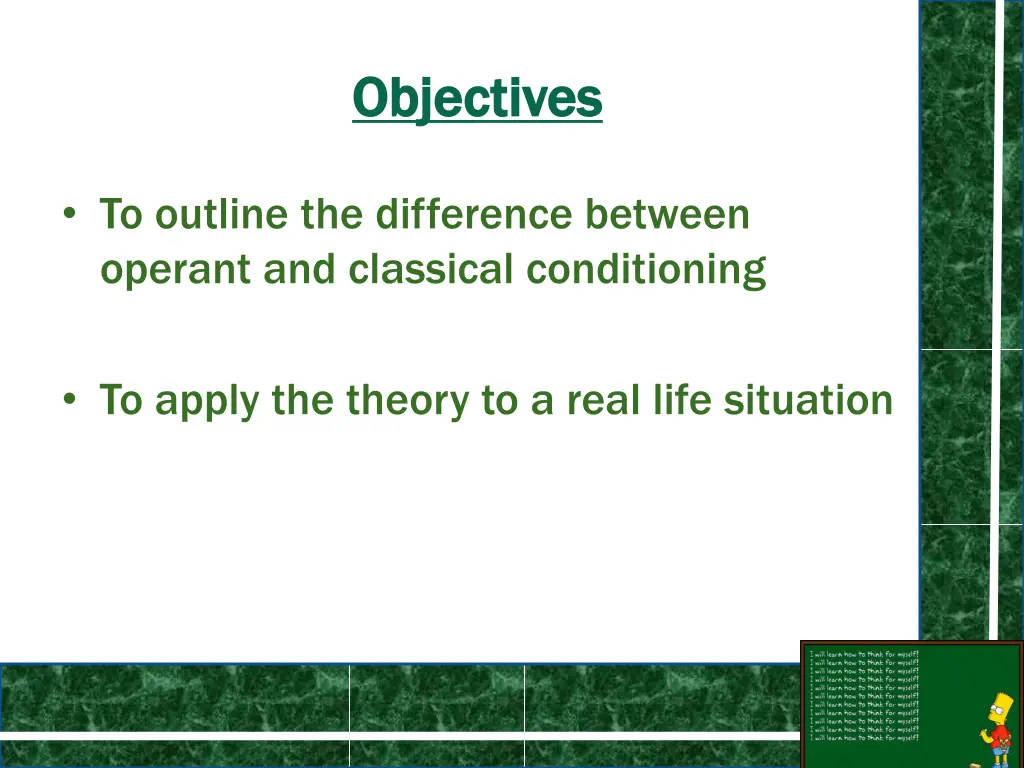 objectives objectives
