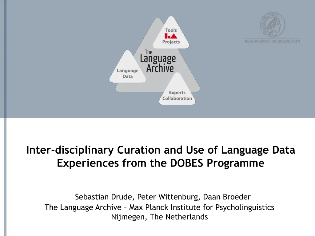 inter disciplinary curation and use of language 1