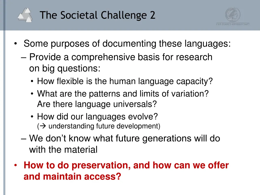the societal challenge 2