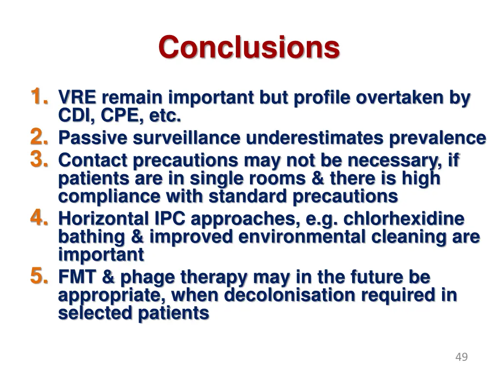 conclusions 1