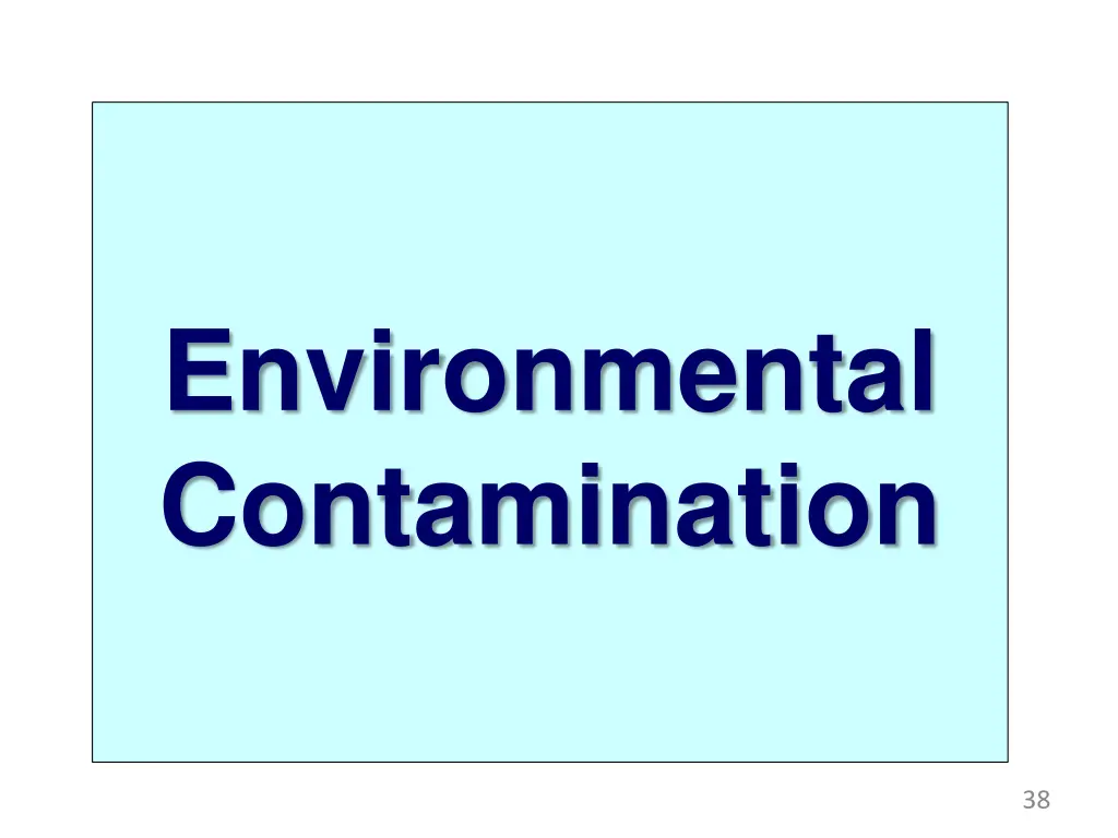 environmental contamination