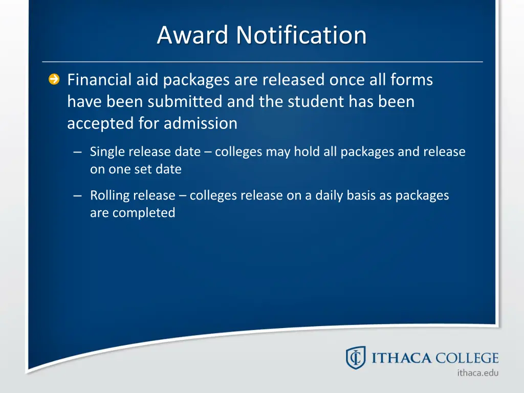 award notification