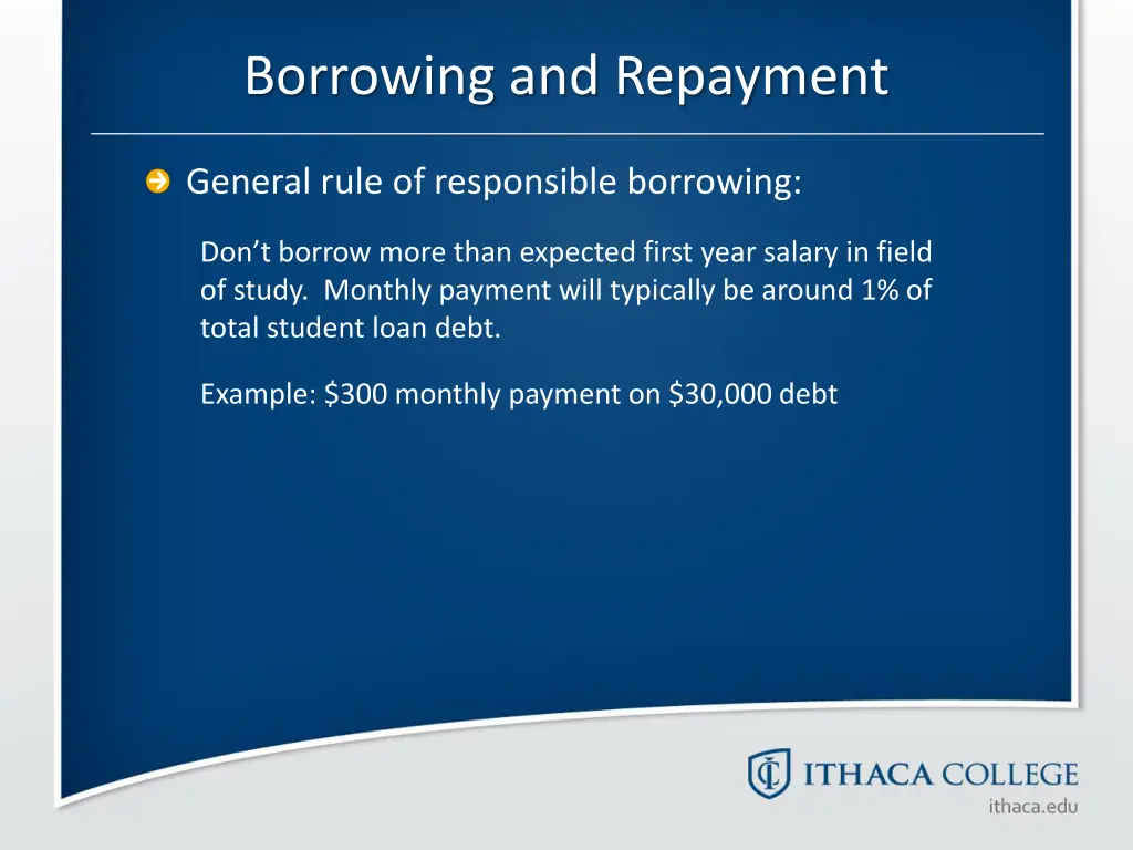borrowing and repayment
