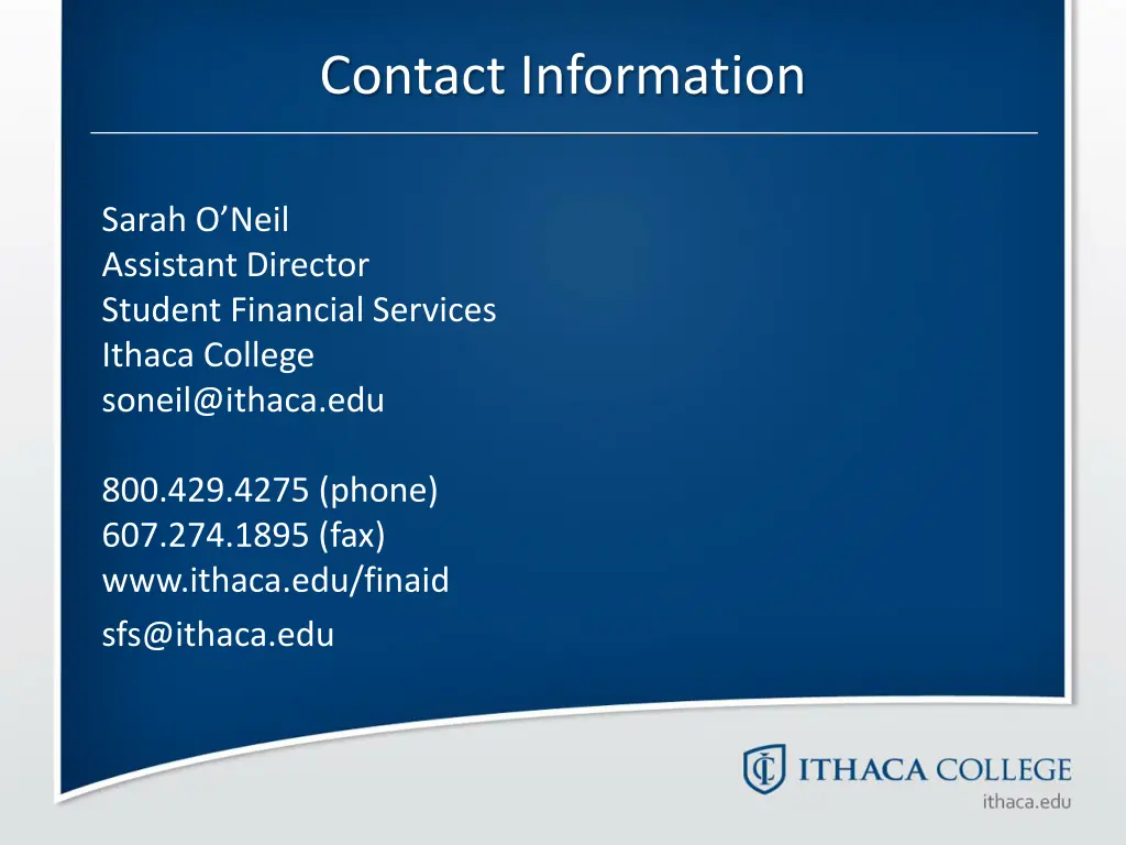 contact information